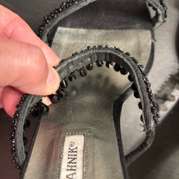 Manolo Blanhik Beaded Mules. - Picture 7 of 7